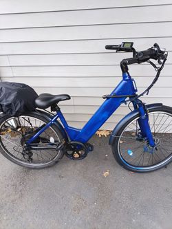 Blue Electric Commuter E-Bike