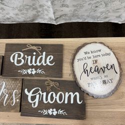 Wedding signs