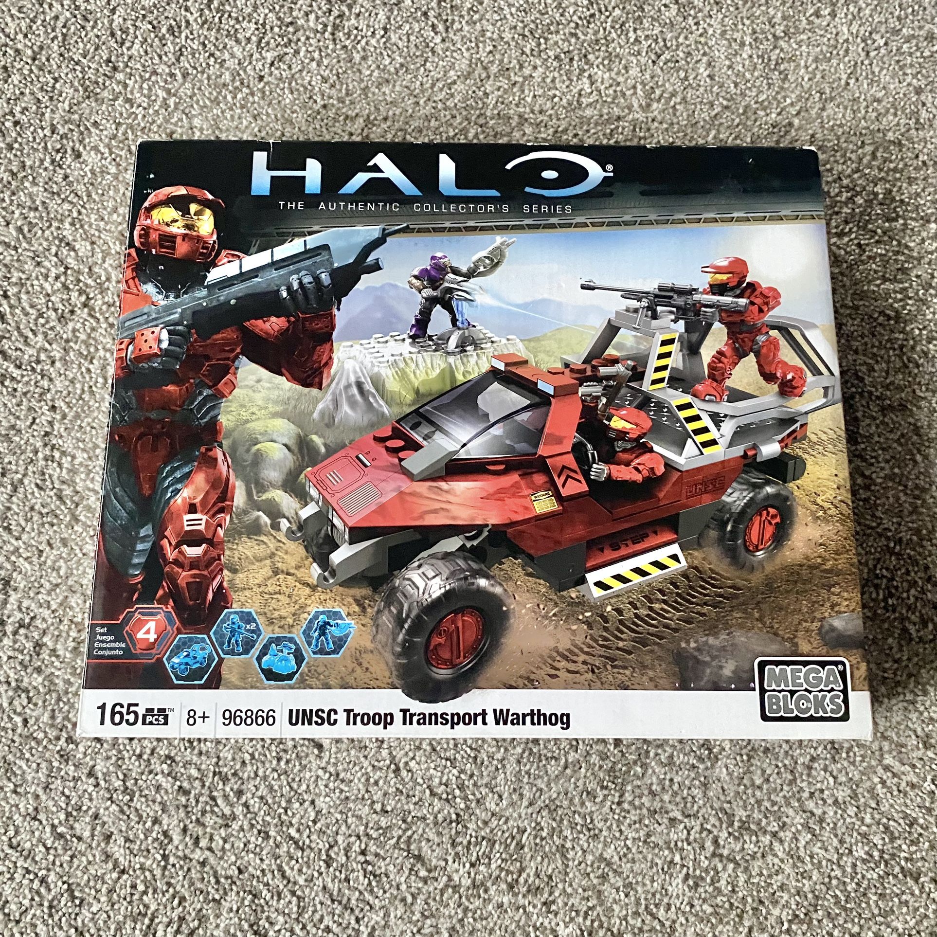 Mega Bloks Halo The Authentic Collector's Series Red UNSC Warthog Set #96866