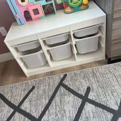 Kids Toy Storage With Bins 