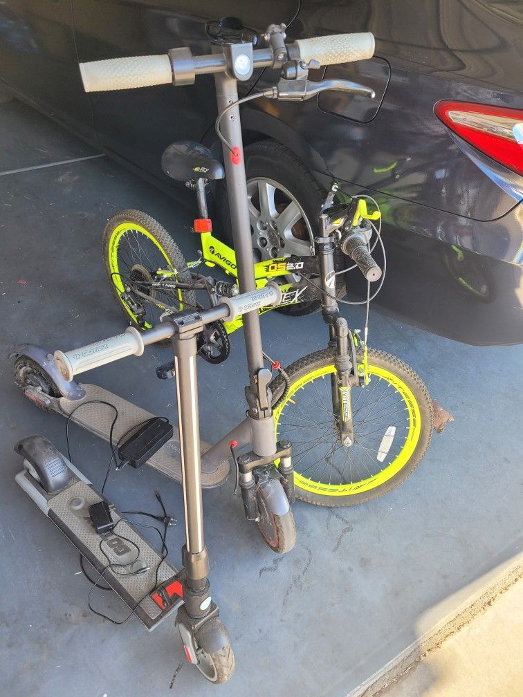 Electric Scooter and Bicycle