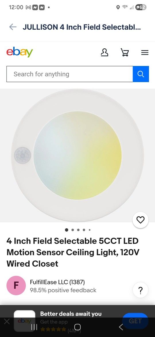 4'' led closet lights  