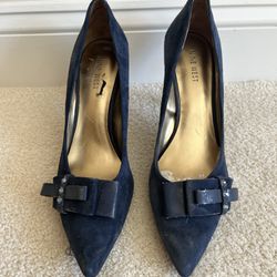 Women's Nine West Blue High Heel Shoes 8M