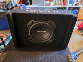 Kenwood P-W804B
900W Peak (300W RMS) Single 8" Vented Subwoofer Enclosure