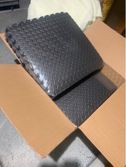 New 12 pcs. 2ft by 2ft Interlocking Eva Foam Floor Mats For Home Gym, Office, Garage, Playground etc.