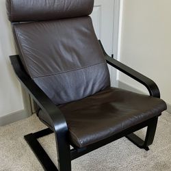 IKEA Poäng brown leather armchair - Retail $289