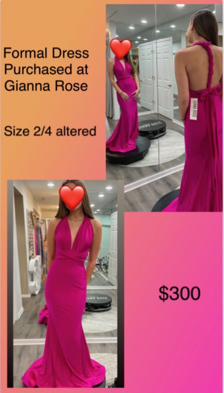 💖 Gianna Rose Formal Gown – Hot Pink 💖 $300