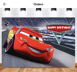 Cars Happy Birthday Background