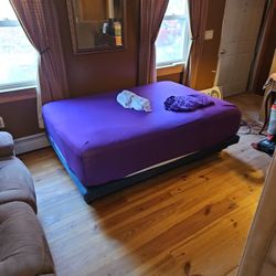 Full Size Purple Bed w/motorized Bed Frame