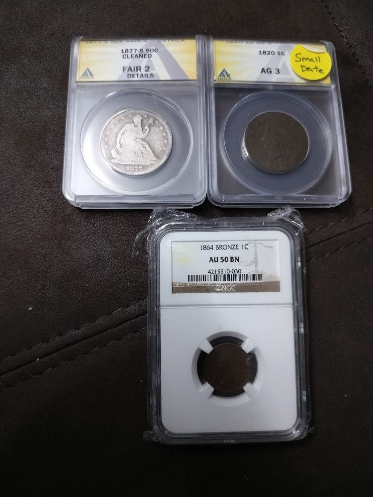 Antique Silver Copper Coins
