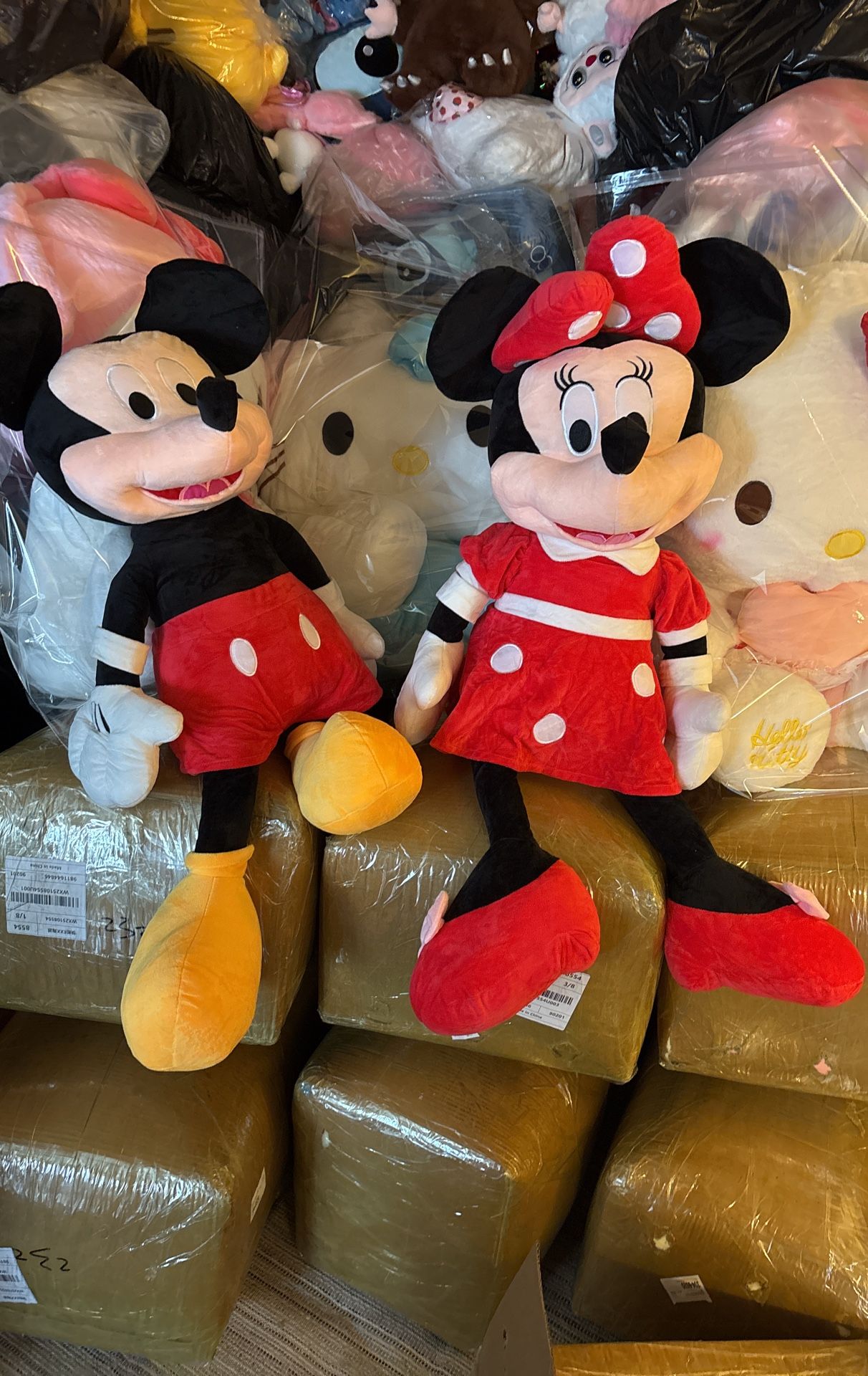 Minnie And Mickey Plushie New 100 Cm $100 Dolares Each