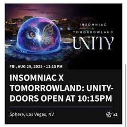 Insomniac and Tomorrowland Unity Vegas Sphere Unity Event