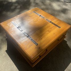 Storage Coffee Table On Wheels 