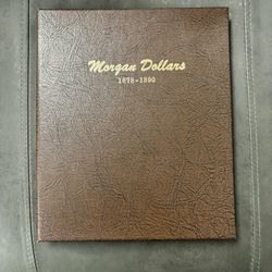 Dansco 1878 to 1890 Morgan Dollar Album -- HIGH END COIN ALBUM!