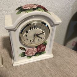 Vintage Ceramic Mantle Clocks