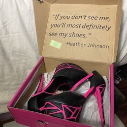 Super Sexy Pink/Black Heels