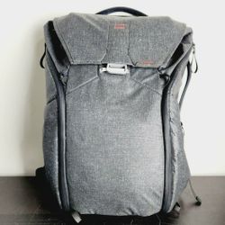 Peak Design Everyday Backpack 30L V1 Charcoal with Black and Red Trim.