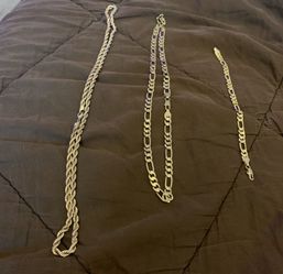 Gold plated chains