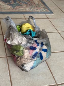 Bags of rags and towels