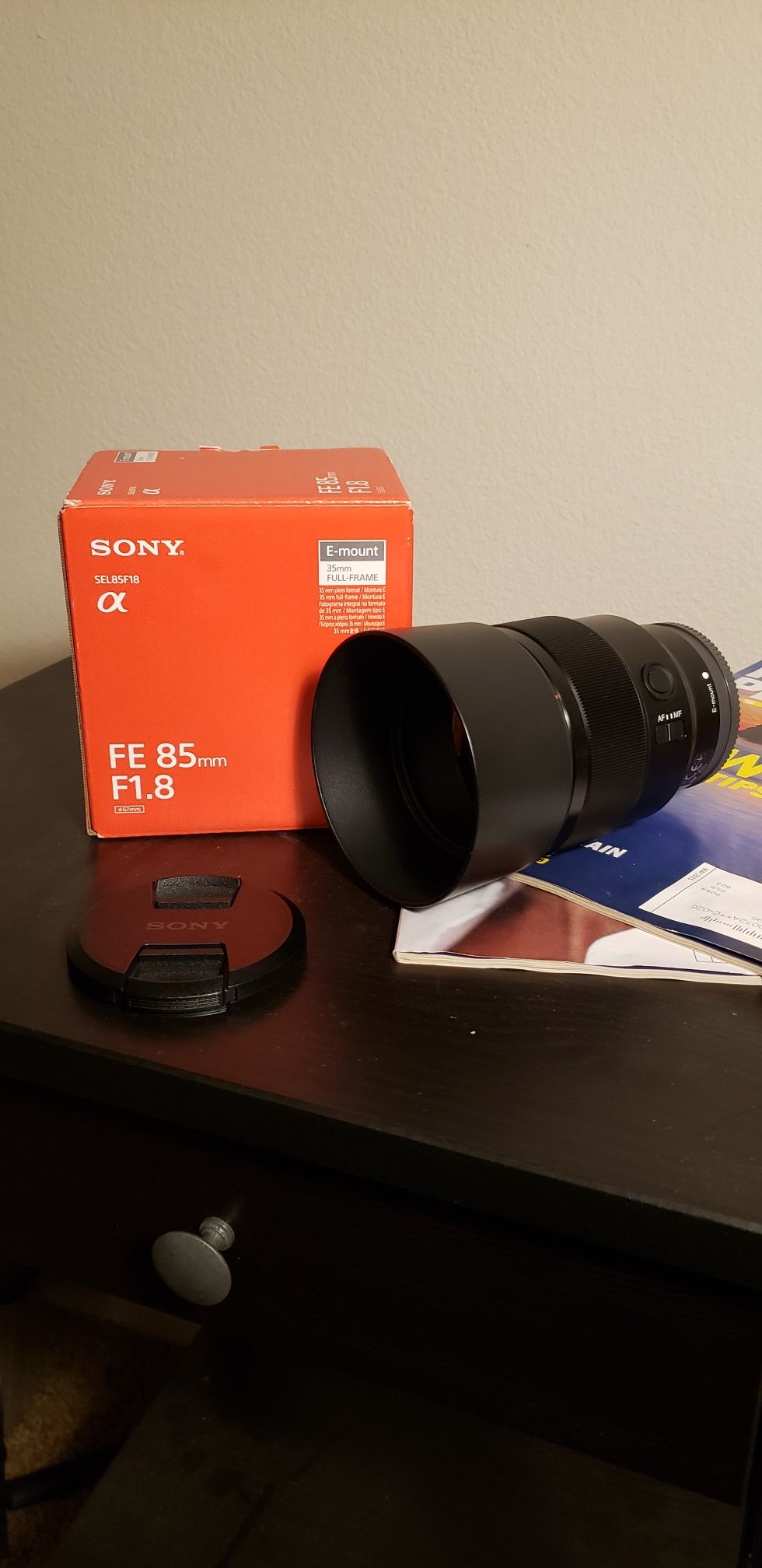 Sony 85mm f1.8 Emount prime lens