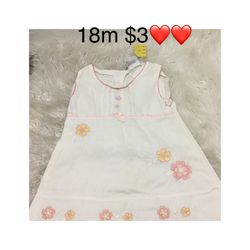 Dress Great Condition For Girls Size 18 Months 🌸🌸🌸firm Price 