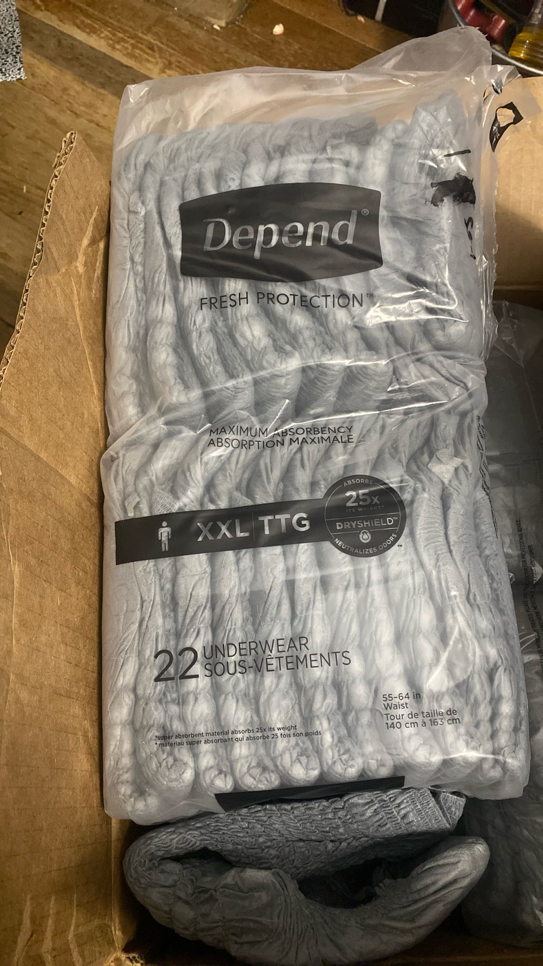 43 Depends Adult Disposable Underwear