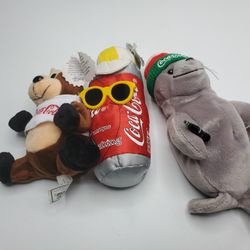 Lot Of Coke Themed Plushes 