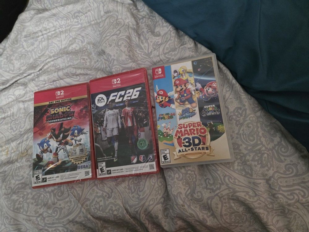 Nintendo Switch 2 Games *All Sealed Except Mario*