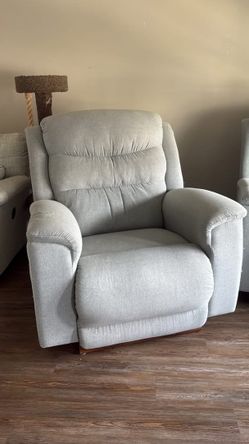 Light Gray Fabric Recliner Chair