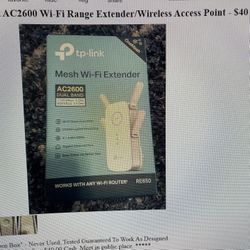 TPLINK AC2600 WiFi Range Extender
