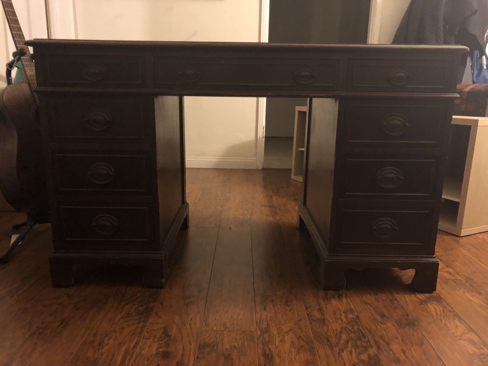 Antique Cherry Wood Desk