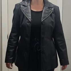Black LEATHER Jacket