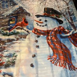 Snow Man Shower Curtain 