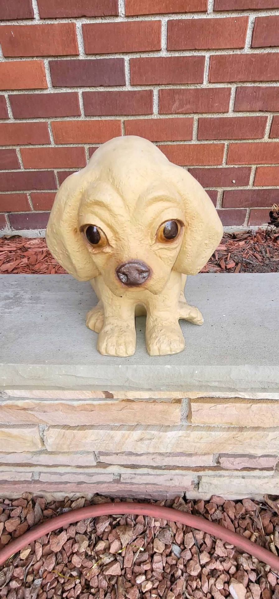 Antique Puppy Dog Plant Pot