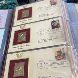 I 17 Stamps  22kt, Gold Replica All Of It  For $45