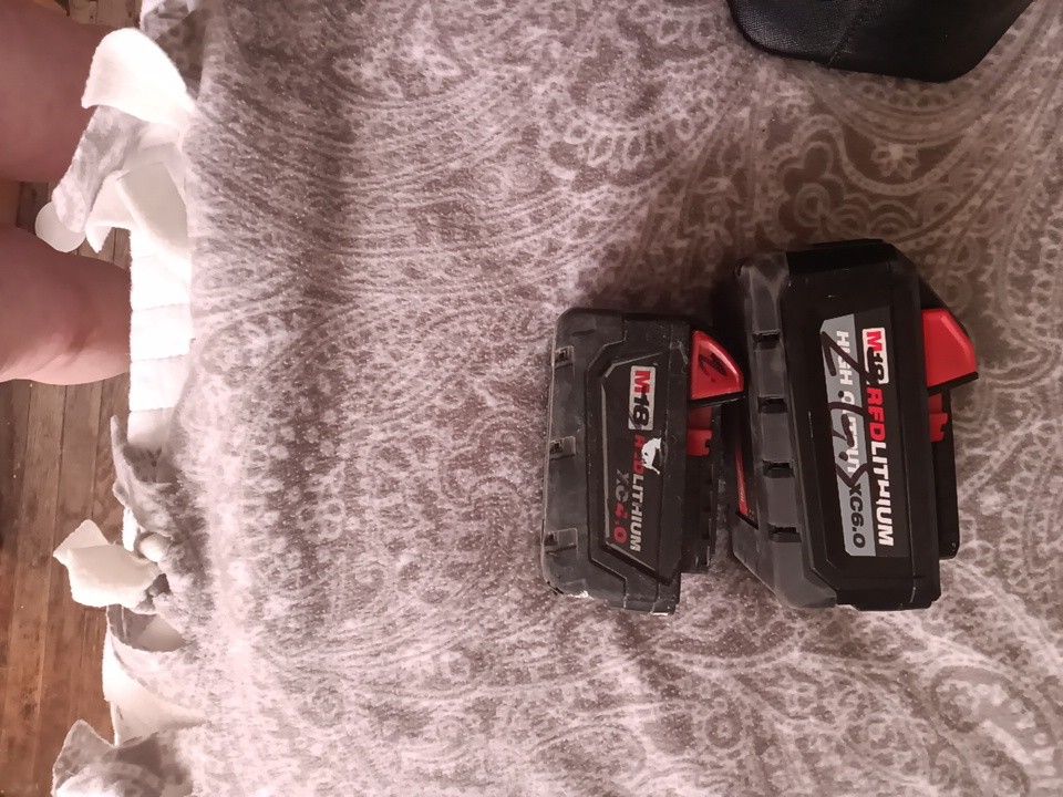 Two Milwaukee Batteries