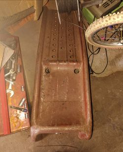 Vintage Steel service ramps.
