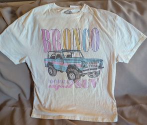 Pre-owned Ford Bronco Lady Cream Large t-shirt