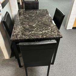 New Table With 4 Chairs For $199