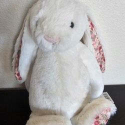 Jellycat Bunny White 11x4 Inches NWT