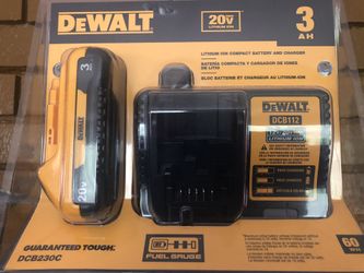 Brandnew Dewalt battery 3.0Ah charger kit