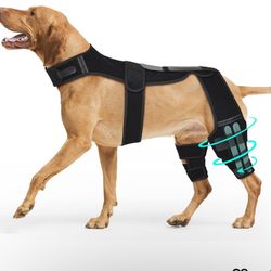 Dog Knee Brace with Vest – Adjustable Support for ACL Injuries, Hind Leg Brace f