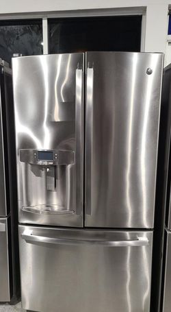 GE 3-Door Stainless Steel Fridge
