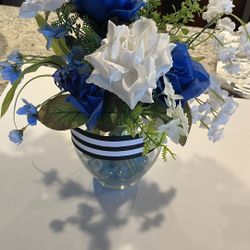 Blue Centerpieces Artificial Flowers 