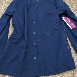 Navy Blue Scrub Jacket XS