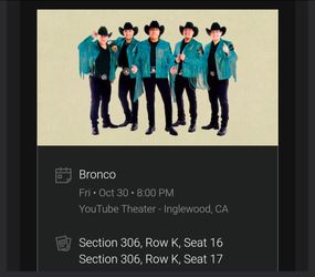 Bronco tickets