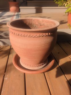 Large ItalianTerracotta Pot 14" tall