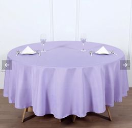 Tablecloth 10 New 108” Round $10 Each
