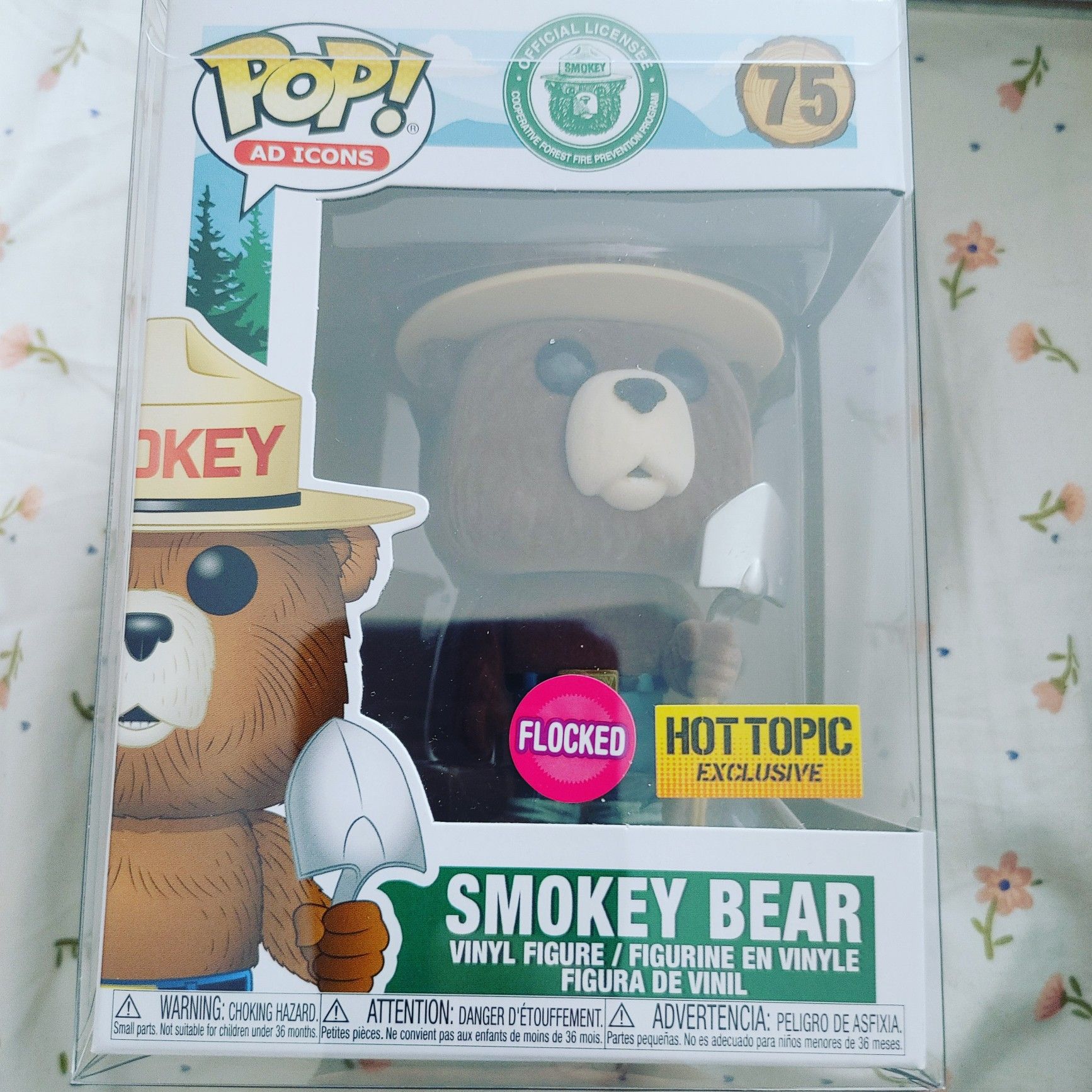 Funko Pop flocked Smokey the Bear