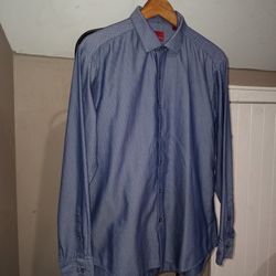ALFANI MEN DRESS SHIRT SIZE L